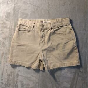 Vtg Faded Glory Shorts Womens 4 Beige Denim Beach Summer Vacation Y2K Retro